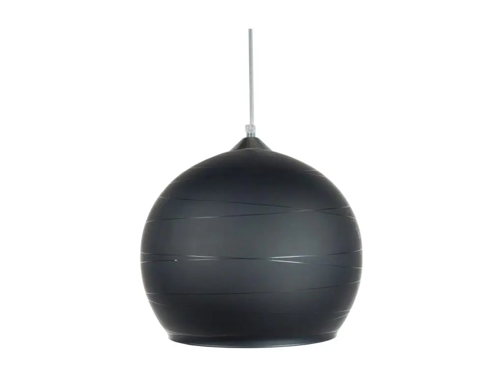 ACTUELLE A - Suspension globe métal noir