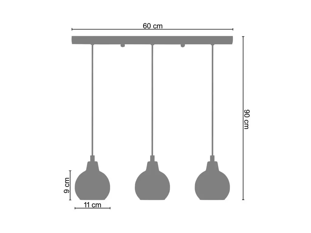 ACTUELLE - Lustre bar métal rouge