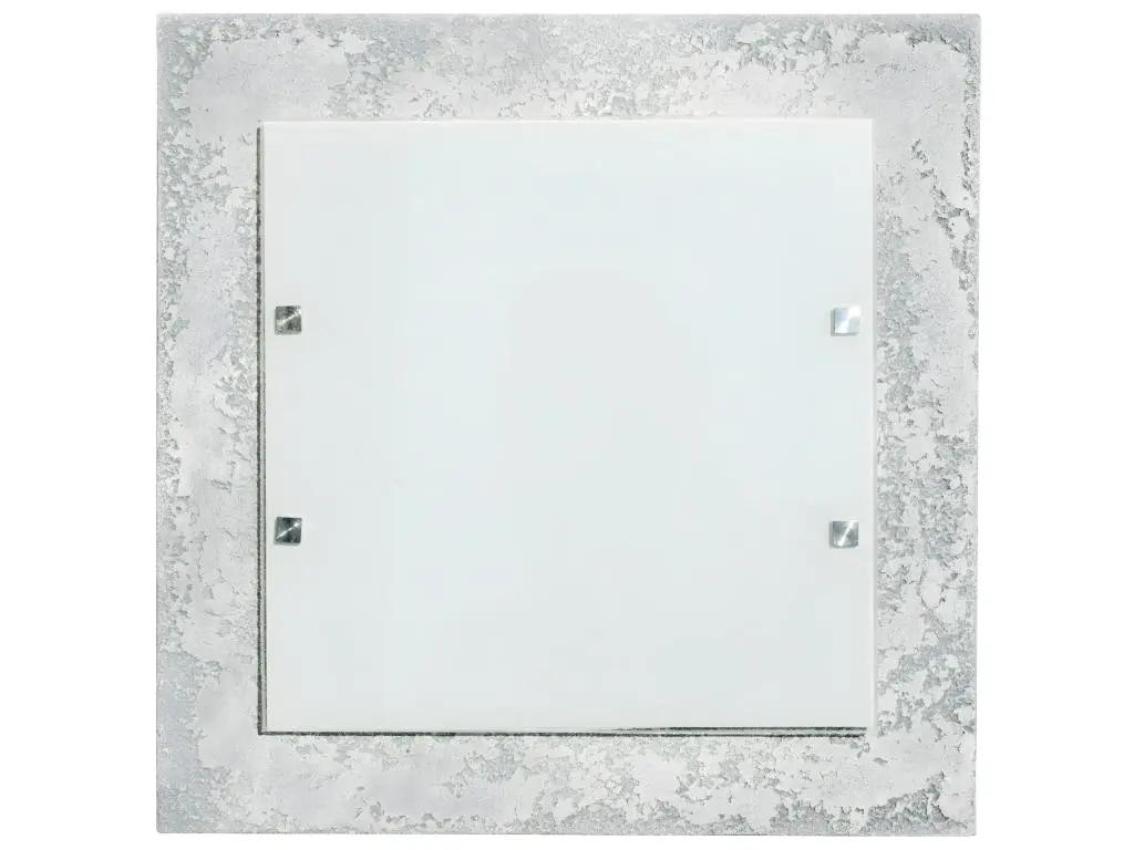 BETON Plafonnier,LED INTÉGRÉE, 30W, 4000K, finition béton,verre, 50x50cm