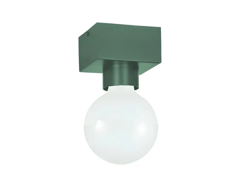 BOSTON S Plafonnier, 1XE27, max 42W, métal, noir mat, 10X10cm