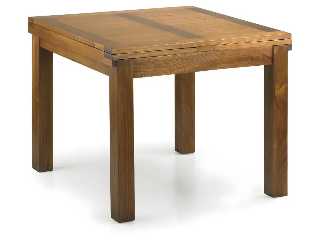 STAR - Table extensible en bois de mindi marron L95