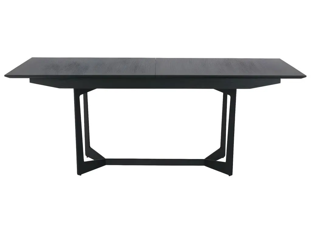 Rectangle Table à manger Tokyo Noir 200/250x100 cm