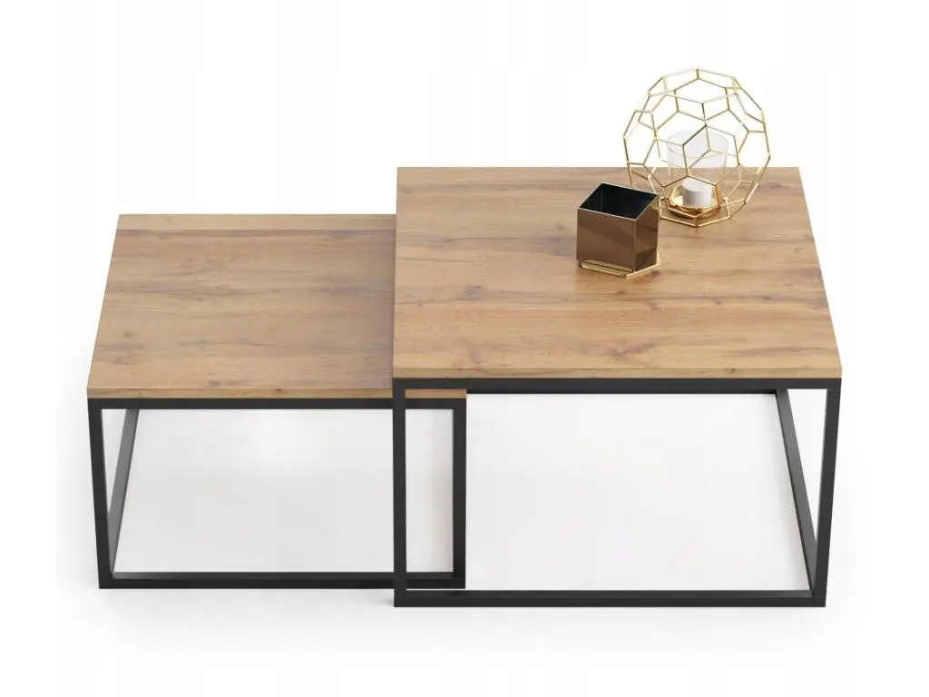 Ensemble de deux tables plateaux sonoma wotan