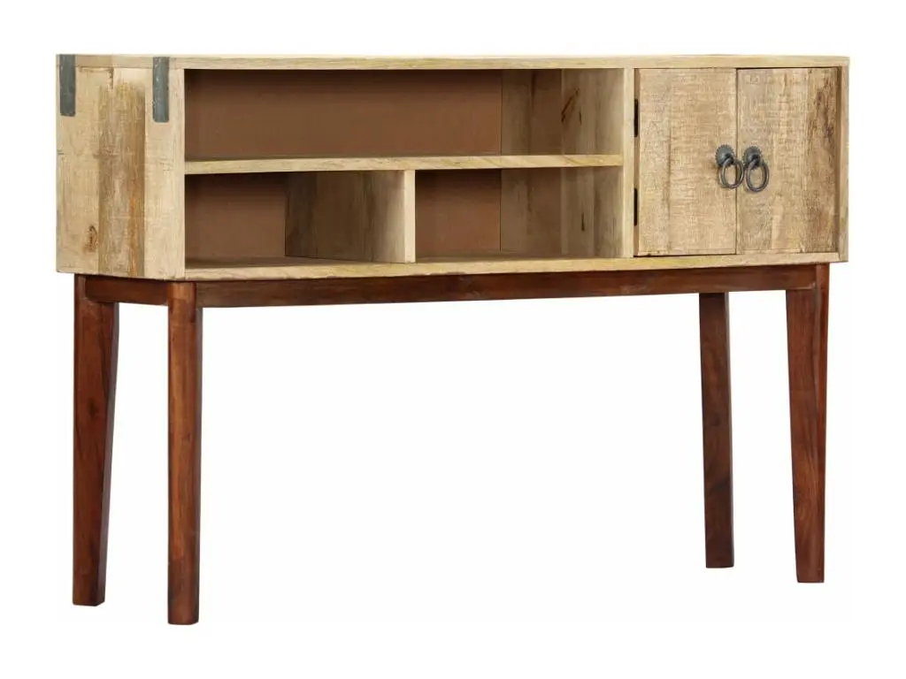 Clicnbuy Table console 115x30x76 cm Bois de manguier massif brut