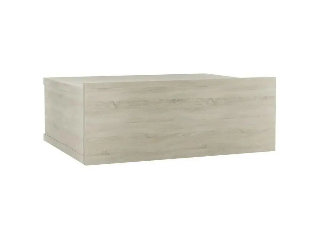 Table de chevet suspendue 1 tiroir bois chêne clair Komen