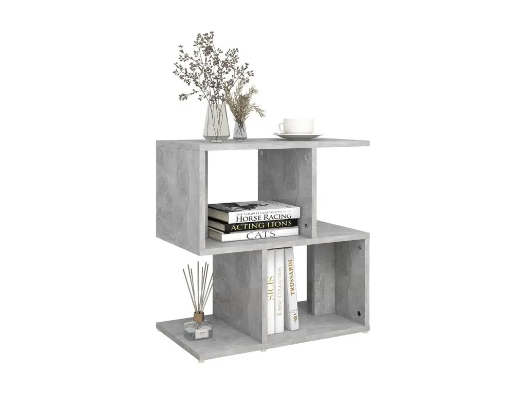 Table de chevet Gris béton 50x30x51,5