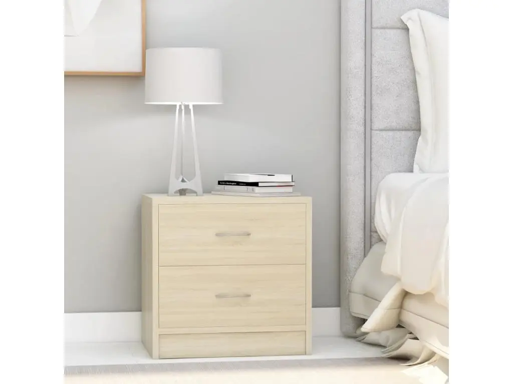 Tables de chevet 2 pièces Chêne sonoma 40 x 30 x 40 cm Aggloméré