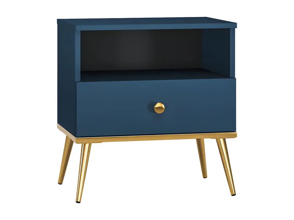 Chevet 1 tiroir Thalia Bleu
