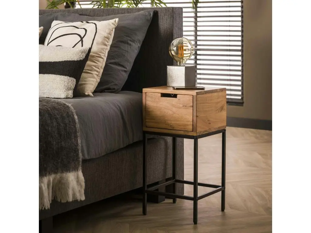 Petite table de chevet en bois 1 tiroir MELBOURNE
