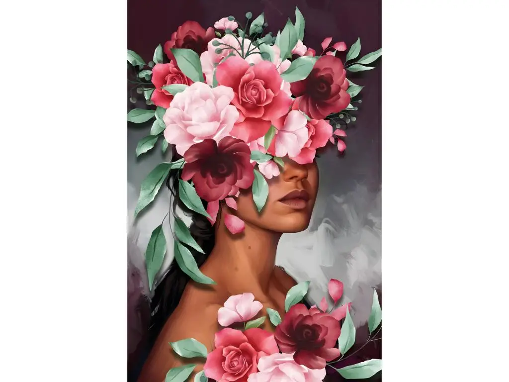 Ceanothe Tableau mural buste de fleurs