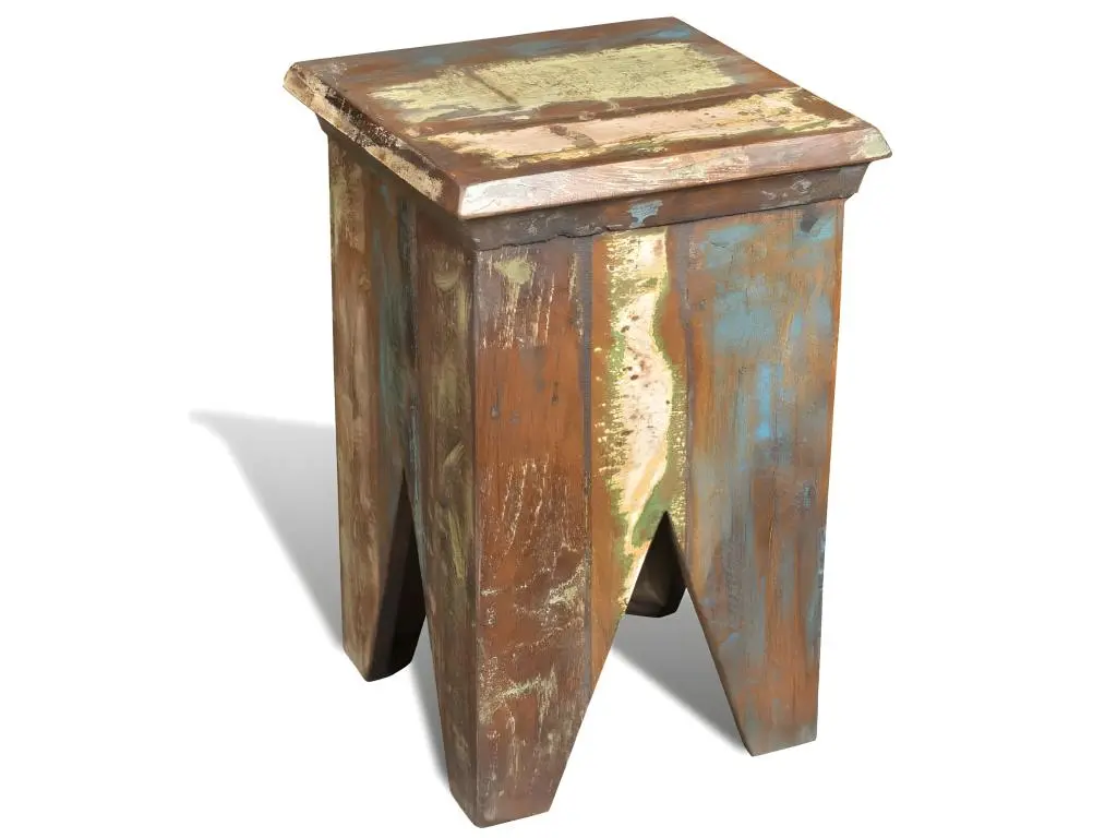 Tabouret Bois de récupération massif
