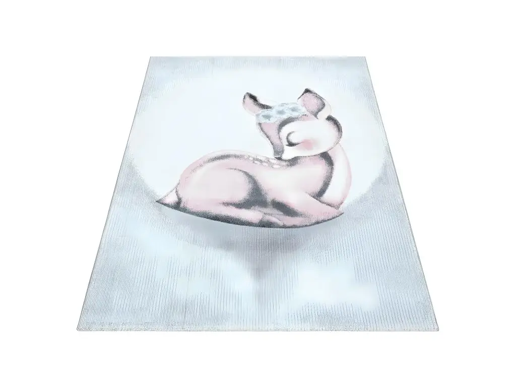 J&KIDS Tapis pour chambre d'enfant rose rectangle Bamba Rectangulaire Enfant Mécanique