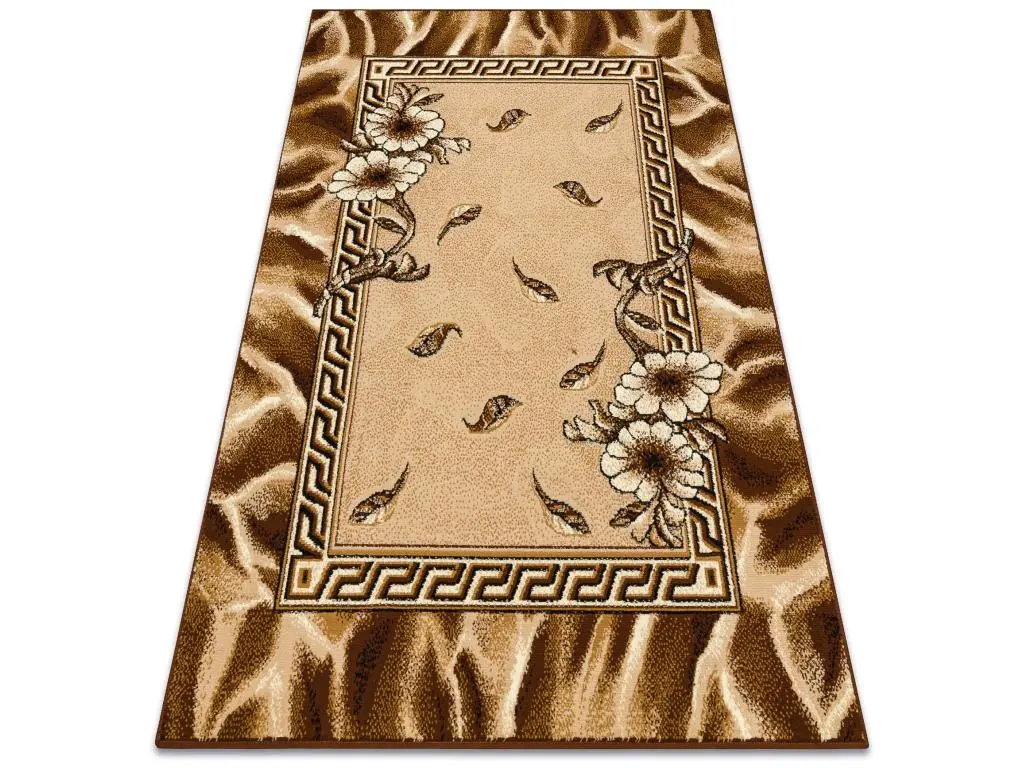 BCF Rug Morad TRIO fleurs, feuilles classique - vieil or 60x110 cm