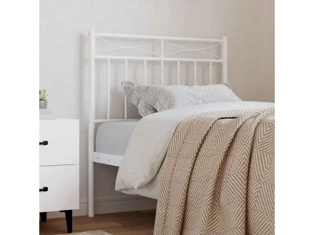 Les Tendances Tête de lit métal blanc 75cm
