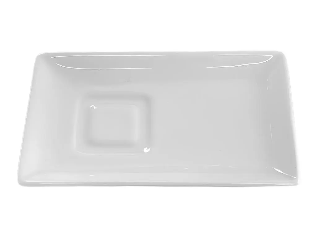 Sous tasse 14 x 9 cm en porcelaine (lot de 3)