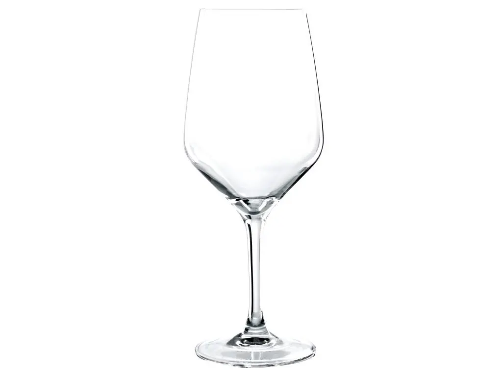 Boîte de 6 verres à pied trempés platine 58 cl